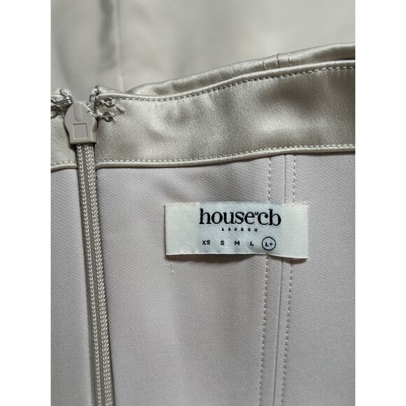 House of CB Dress Womens Large+ Magdalena Oyster Corset‎ Mini Strapless Cocktail - Picture 8 of 13